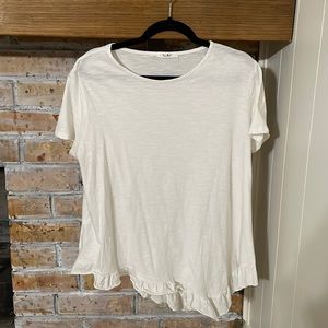 White Asymmetrical Top